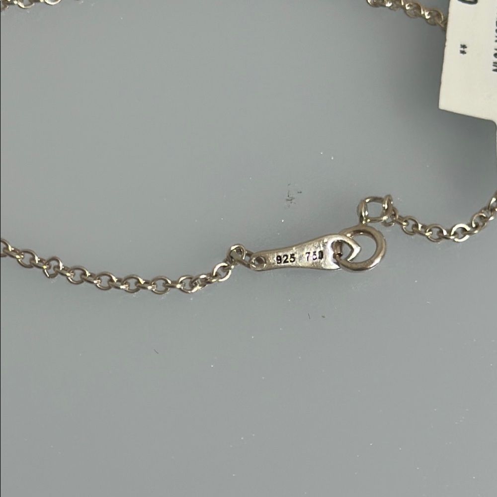 Lagos 18k real solid Gold and Silver Onix  Necklace - Picture 5 of 6